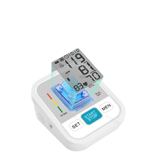 Digital Arm BP Monitor: Automatic Cuff & Heart Rate Sensor