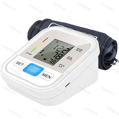 Digital Arm BP Monitor: Automatic Cuff & Heart Rate Sensor